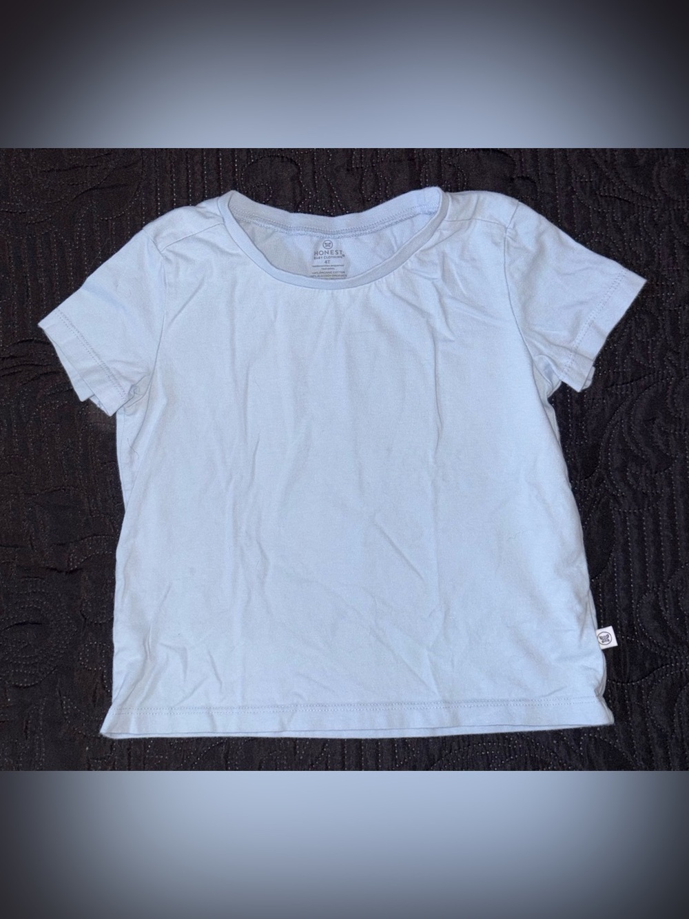 The Honest Company Light Blue Short Sleeve Kids Tee Size 4T